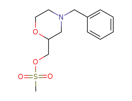 Molecular Structure of 385814-36-8 (2-Morpholinemethanol, 4-(phenylmethyl)-, methanesulfonate (ester))