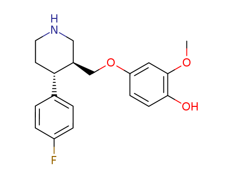 4-(4-FLUOROPHENYL)-3-(4-HYDROXY-3-METHOXYPHENOXYMETHYL)PIPERIDINE