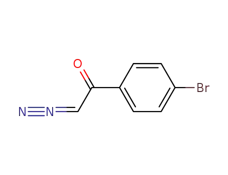 Molecular Structure of 4203-30-9 (Ethanone, 1-(4-bromophenyl)-2-diazo-)