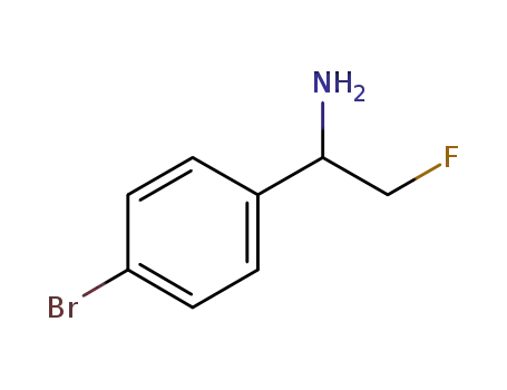 Molecular Structure of 1246567-29-2 (4-Bromo-α-(fluoromethyl)benzenemethanamine)