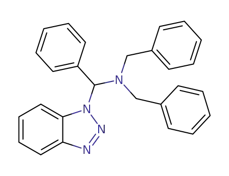 Molecular Structure of 133384-09-5 (1-<α-(Dibenzylamino)benzyl>benzotriazole)