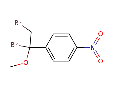 Molecular Structure of 59777-30-9 (Benzene, 1-(1,2-dibromo-1-methoxyethyl)-4-nitro-)