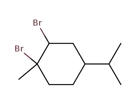 Molecular Structure of 63343-17-9 (1,2-dibromo-<i>p</i>-menthane)