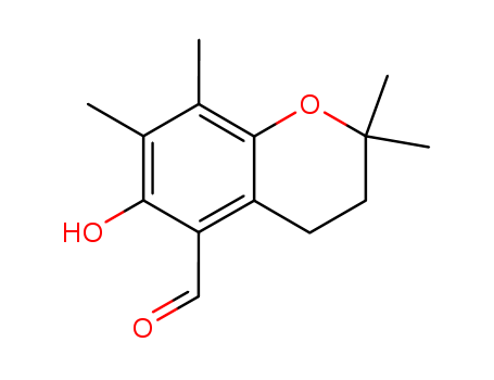 2H-1-Benzopyran-5-carboxaldehyde, 3,4-dihydro-6-hydroxy-2,2,7,8-tetramethyl-