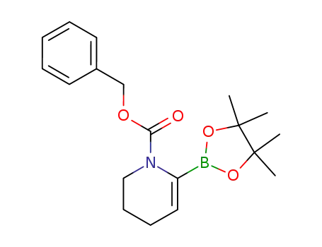 Molecular Structure of 731852-88-3 (1-CBZ-6-(4,4,5,5-TETRAMETHYL-[1,3,2]DIOXABOROLAN-2-YL)-1,2,3,4-TETRAHYDROPYRIDINE)