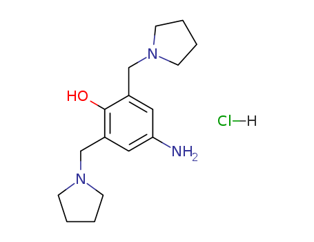 Phenol, 4-amino-2,6-bis(1-pyrrolidinylmethyl)-, hydrochloride