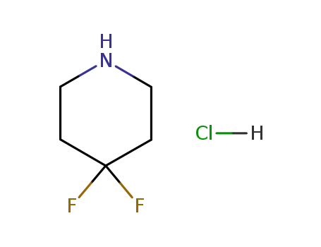 Molecular Structure of 144230-52-4 (4,4-Difluoropiperidine hydrochloride)