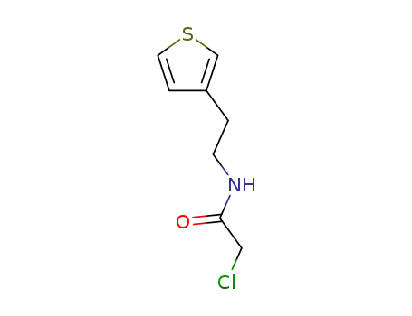Molecular Structure of 135709-70-5 (2-chloro-N-(2-(thiophen-3-yl)ethyl)acetamide)