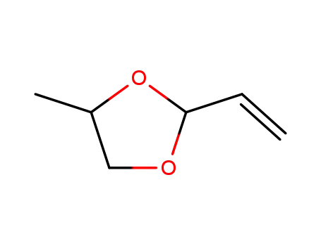 Molecular Structure of 2421-07-0 (2-ethenyl-4-methyl-1,3-dioxolane)