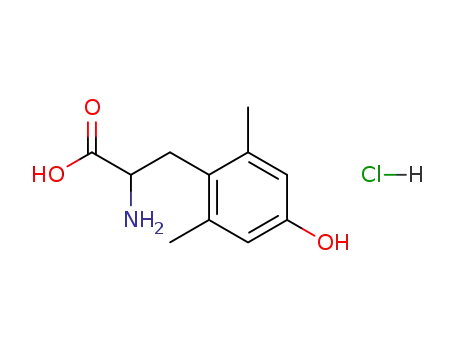 Molecular Structure of 126312-63-8 ((S)-2',6'-Dimethyltyrosine hydrochloride)