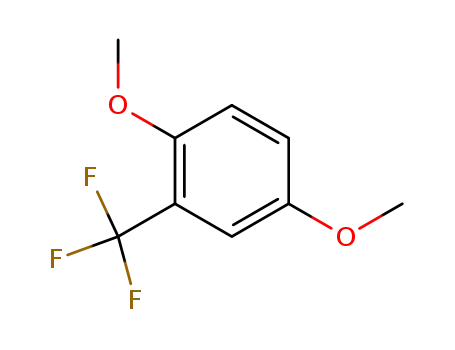 Molecular Structure of 84355-10-2 (Benzene, 1,4-dimethoxy-2-(trifluoromethyl)-)