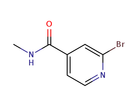 Molecular Structure of 337536-01-3 (2-BROMOPYRIDINE-4-N-METHYLCARBOXAMIDE)