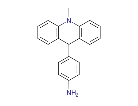 Molecular Structure of 57041-52-8 (Benzenamine, 4-(9,10-dihydro-10-methyl-9-acridinyl)-)