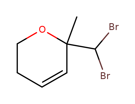 Molecular Structure of 114085-18-6 (2H-Pyran, 2-(dibromomethyl)-5,6-dihydro-2-methyl-)