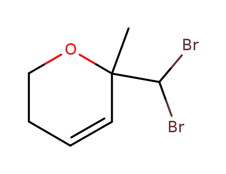 Molecular Structure of 114085-18-6 (2H-Pyran, 2-(dibromomethyl)-5,6-dihydro-2-methyl-)