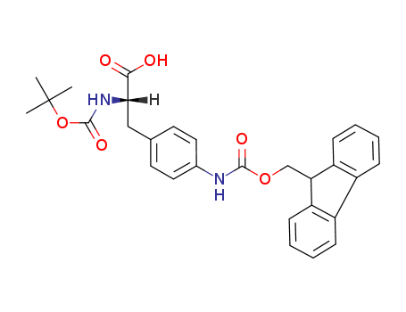 D-Phenylalanine,N-[(1,1-dimethylethoxy)carbonyl]-4-[[(9H-fluoren-9-ylmethoxy)carbonyl]amino]-