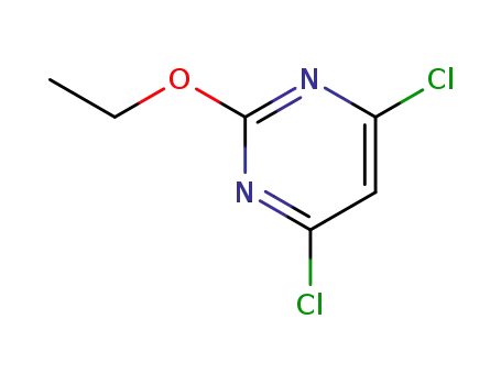 Molecular Structure of 40758-65-4 (2-ETHOXY-4,6-DICHLOROPYRIMIDINE)
