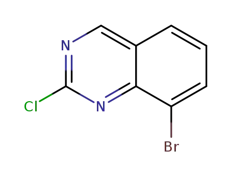 Molecular Structure of 956100-63-3 (8-BROMO-2-CHLOROQUINAZOLINE)
