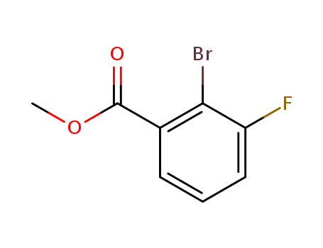 Molecular Structure of 647020-71-1 (methyl 2-bromo-3-fluorobenzoate)