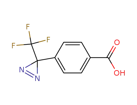 Molecular Structure of 85559-46-2 (4-(1-AZI-2,2,2-TRIFLUOROETHYL)BENZOIC ACID)