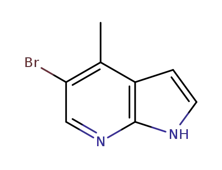 Molecular Structure of 1150617-52-9 (5-Bromo-4-methyl-1H-pyrrolo[2,3-b]pyridine)