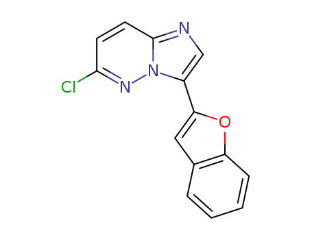 Molecular Structure of 1414772-61-4 (3-(1-benzofuran-2-yl)-6-chloroimidazo[1,2-b]pyridazine)