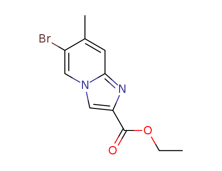 Ethyl6-bromo-7-methylimidazo[1,2-a)pyridine-2-carboxylate