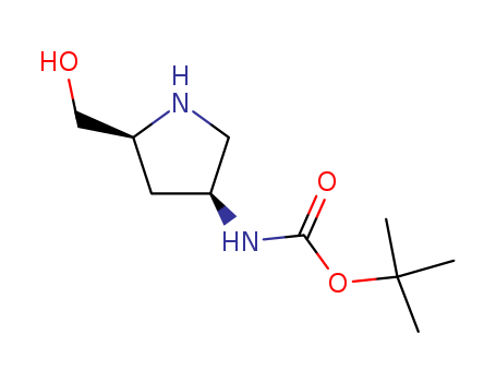 663948-85-4 C10H20N2O3  Carbamic acid, [(3S,5S)-5-(hydroxymethyl)-3-pyrrolidinyl]-, 1,1-dimethylethyl