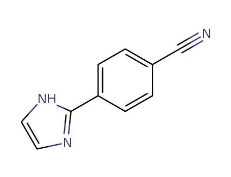 Molecular Structure of 98298-49-8 (4-(1H-IMIDAZOL-2-YL)-BENZONITRILE)