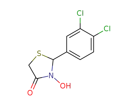 Molecular Structure of 921611-31-6 (4-Thiazolidinone, 2-(3,4-dichlorophenyl)-3-hydroxy-)