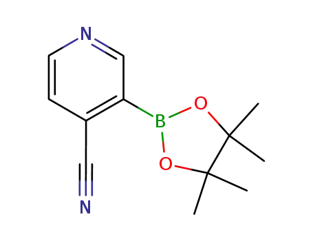 Molecular Structure of 878194-91-3 (4-CYANO-3-(4,4,5,5-TETRAMETHYL-[1,3,2]DIOXABOROLAN-2-YL)PYRIDINE)
