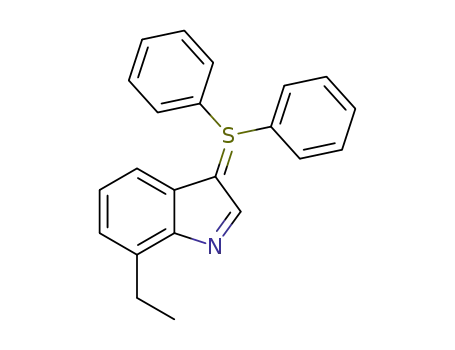 Molecular Structure of 1260119-59-2 (7-ethyl-3-(diphenylsulfonio)indolide)