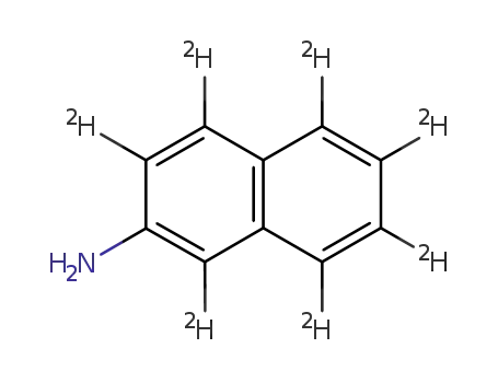 Molecular Structure of 93951-94-1 (2-AMINONAPHTHALENE-D7)