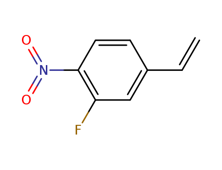 Molecular Structure of 197777-90-5 (Benzene, 4-ethenyl-2-fluoro-1-nitro-)