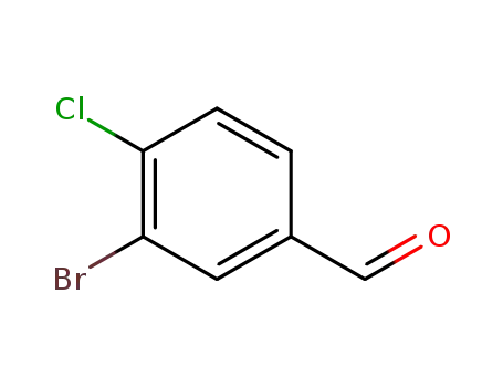 Molecular Structure of 86265-88-5 (3-BROMO-4-CHLORO-BENZALDEHYDE)