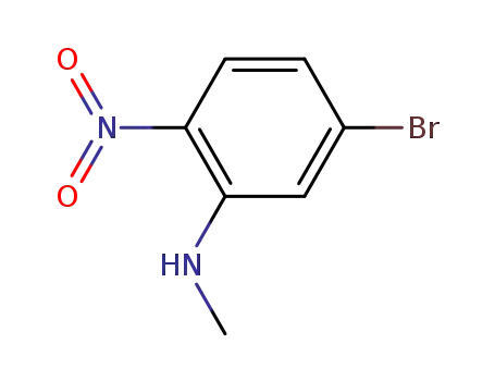 Molecular Structure of 302800-13-1 ((5-Bromo-2-nitro-phenyl)-methyl-amine)