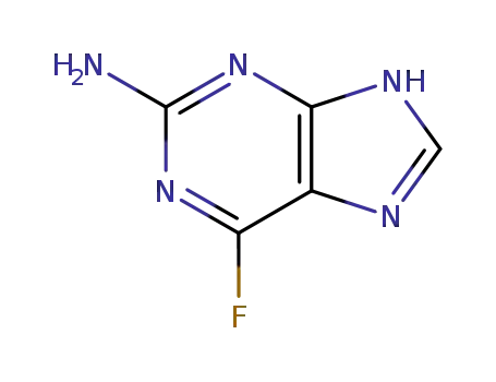 Molecular Structure of 34798-94-2 (6-fluoro-9H-purin-2-amine)