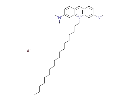Molecular Structure of 75168-16-0 (10-OCTADECYLACRIDINE ORANGE BROMIDE)