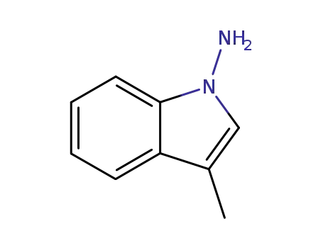 Molecular Structure of 3920-83-0 (N-Amino-3-methylindole)