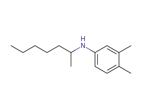 Molecular Structure of 78455-20-6 (N-2-heptyl-3,4-xylidine)