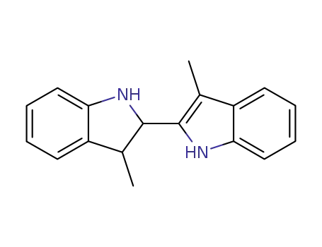 Molecular Structure of 30697-09-7 (2,2'-Bi-1H-indole,2,3-dihydro-3,3'-dimethyl-)