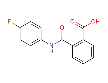 Molecular Structure of 19336-77-7 (2-[(4-FLUOROPHENYL)CARBAMOYL]-BENZOIC ACID)