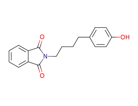 Molecular Structure of 847200-99-1 (1H-Isoindole-1,3(2H)-dione, 2-[4-(4-hydroxyphenyl)butyl]-)