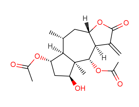 Azuleno[6,5-b]furan-2(3H)-one,4,7-bis(acetyloxy)decahydro-5-...