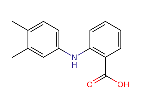 Molecular Structure of 39492-53-0 (Benzoic acid, 2-[(3,4-dimethylphenyl)amino]-)