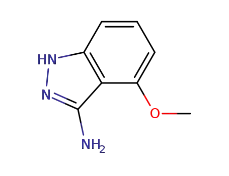 Molecular Structure of 886362-07-8 (4-Methoxy-1H-indazol-3-amine)