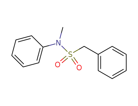 Molecular Structure of 61738-44-1 (Benzenemethanesulfonamide, N-methyl-N-phenyl-)