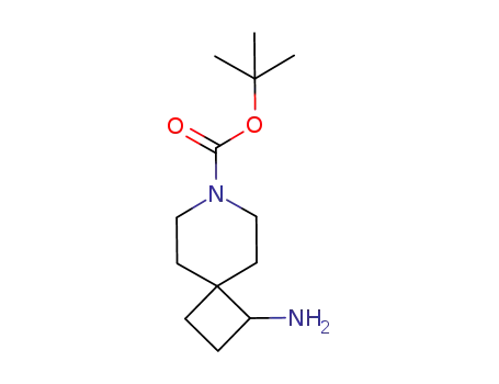 Molecular Structure of 1100748-84-2 (1-Amino-7-azaspiro[3.5]nonane-7-carboxylic acid tert-butyl ester)