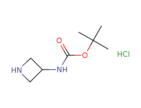 Molecular Structure of 217806-26-3 (tert-Butyl (azetidin-3-yl)carbamate hydrochloride)