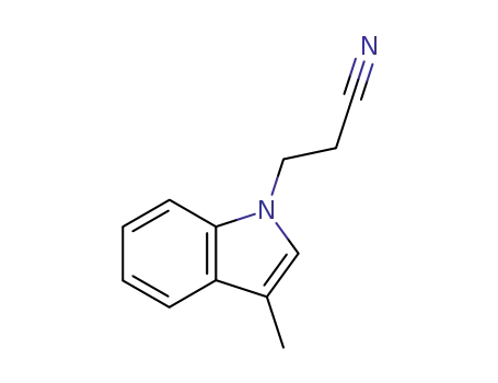 Molecular Structure of 4414-81-7 (3-(3-METHYL-1H-INDOL-1-YL)PROPANENITRILE)